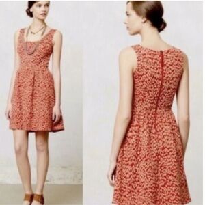 Anthropologie Maeve Caldera Leopard Print Dress